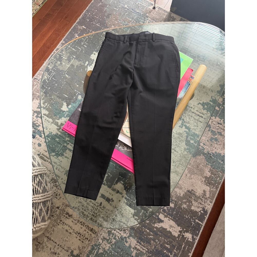 Theory Men's Cropped Black Dress Pants